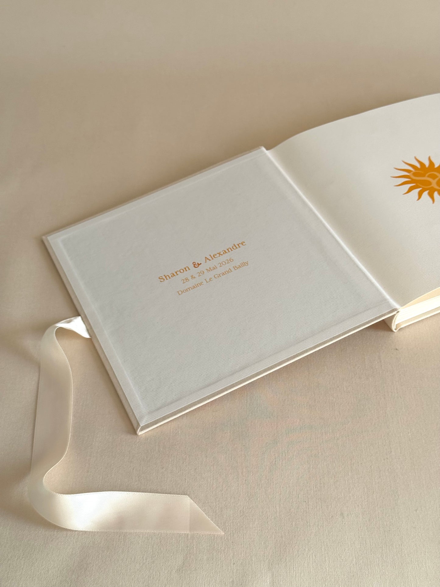 Livre d'or de mariage (avec couverture imprimée)