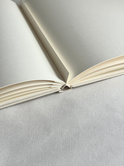 Wedding Guest Book (with embossed or debossed initials)