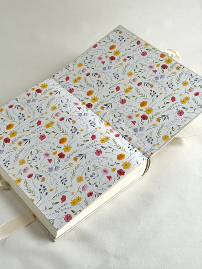 Wedding Guest Book (with embossed or debossed initials)
